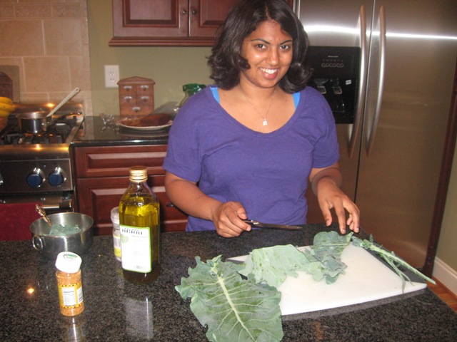 Cooking w/Broccoli Leaves